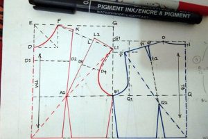 pola dasar menjahit kaos