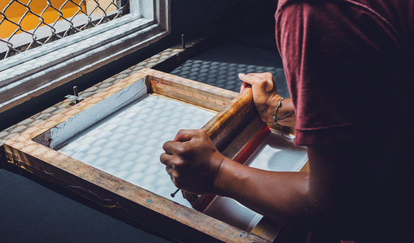 teknik sablon tradisional